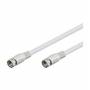 Tecline - Goobay 3.5m SAT-Cable 3.5m F F Blanco cable coaxial