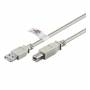 Wentronic - Goobay USB 2.0 Hi-Speed Kabel mit USB Zertifikat, Grau, 3 m - geeignet fr Gerte mit USB Anschluss (50832)