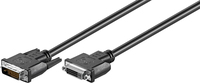 Wentronic - Goobay DVI-D FullHD Verl�ngerungskabel Dual Link, Schwarz, 2 m - DVI-D-Stecker Dual-Link (24+1-Pin) > DVI-D-Buchse Dual-Lin