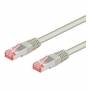 M-cab - Wentronic Goobay CAT 6 Patchkabel, S/FTP (PiMF), Grau, 3 m - LSZH halogenfrei, Kupfer (50888)