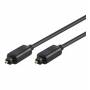 Wentronic - goobay - Digitales Audio-Kabel (optisch) - SPDIF - TOSLINK (M) bis TOSLINK (M) - 10 m - Glasfaser - Schwarz (50937)