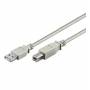 Wentronic - goobay - USB-Kabel - USB Type B (M) bis USB (M) - USB 2.0 - 1.8 m - Grau (50953)