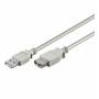 Wentronic - Goobay USB 2.0 Hi-Speed Verlngerungskabel, Grau, 3 m - USB 2.0-Stecker (Typ A) > USB 2.0-Buchse (Typ A) (50961)
