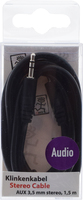 2go Aux Stereo-audio-kabel -Schwarz -150cm - 2GO 351021 cble audio 1,5 m 3,5mm Noir