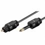 Wentronic - goobay - Digitales Audio-Kabel (optisch) - Mini-TOSLINK (M) bis TOSLINK (M) - 2,0m - Glasfaser (51225)