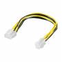 Goobay - Wentronic CAK S-10 8 pin > P4 plug 0.24m Amarillo cable de transmisin