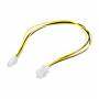 Goobay - Wentronic CAK S-11 P4 0.37m Negro, Amarillo cable de transmisin