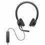Dell Emc - Dell Pro Stereo Headset WH3022 - Headset - kabelgebunden - USB - Zertifiziert fr Microsoft Teams, Zoom Certified (DELL-WH3