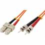 Intellinet - INTELLINET LWL Anschlusskabel ST/SC 2m Multimode OM1 orange