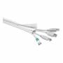 Wentronic - Goobay Kabelmantel, Wei - 1,8 m flexibler und montagefreundlicher Kabelmantel (51918)