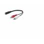 Microconnect - - Audio-Adapter - RCA x 2 mnnlich zu Stereo Mini-Klinkenstecker weiblich - 20 cm