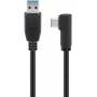 0.5m Microconnect Usb-c+ 90 To Usb A 3.0 (usb3.1ca05a) - MicroConnect - USB-Kabel - USB Typ A (M) gerade zu USB-C (M) gewinkelt - USB 3.2 Gen 1 - 50 cm - Schwarz