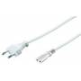 Microconnect - Power Cord Notebook - Stromkabel - IEC 60320 C7 zu Eurostecker (M) - 3 m - wei