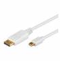 Wentronic - Goobay - DisplayPort-Kabel - Mini DisplayPort (M) - DisplayPort (M) - 2,0m - wei (52859)