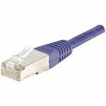 Exertis - Patchkabel F/UTP, CAT.6, violett, 25,0 m Patchkabel mit besonders schmalem Knickschutz (853342)