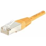 Exertis - Patchkabel F/UTP, CAT.6, orange, 30,0 m Patchkabel mit besonders schmalem Knickschutz (853347)