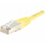 Exertis - Patchkabel F/UTP, CAT.6, gelb, 50,0 m Patchkabel mit besonders schmalem Knickschutz (853353)