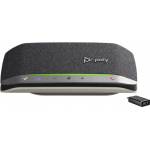 Hp - Sync 20+M Microsoft Teams Certified USB-C Speakerphone - Mobiltelefon/PC - Schwarz - Silber - 55 dB - 0,715 m - IP64 - Tasten - 