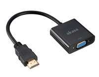 Akasa - AK-CBHD15-20BK HDMI VGA Schwarz Kabelschnittstellen-/adapter (AK-CBHD15-20BK)