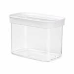 Emsa - Trockenvorratsdose OPTIMA, rechteckig, 1,0 Liter transparent/wei, Frischedichtung, BPA-frei, Kunststoff - 1 Stck (3