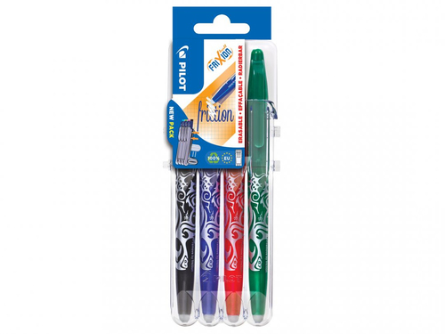 Pilot Frixion Ball - 4 Stylos RollerBall Effaçable