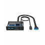Graugear - GRAUGEAR USB-HUB+Kartenleser Multi Front Panel, Type-C USB retail