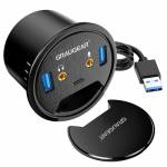 Graugear - GRAUGEAR USB 3.0 Tisch Hub mit Audio- und Mikrofonanschluss