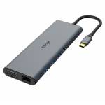 Akasa - AKASA docking station USB-C 14 in 1, USB-C (power+ data), USB 2.0, 2xHDMI, VGA, RJ45, USB 3.2, card reader, 3, 5-mm socket (AK-CBC
