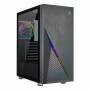 Azza - AZZA Zeno - Mid tower - E-ATX - Seitenteil mit Fenster (gehrtetes Glas) - keine Spannungsversorgung (ATX) - Schwarz - USB/