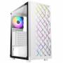 Azza - AZZA Spectra - MDT - ATX - Seitenteil mit Fenster (gehrtetes Glas) - keine Spannungsversorgung (ATX) - wei - USB/Au
