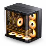 Jonsbo - TK-2 2.0 Midi-Tower Tempered Glass - schwarz - Midi/Minitower - ATX (TK-2 BLACK)