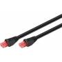 Wentronic - goobay - Patch-Kabel - RJ-45 (M) zu RJ-45 (M) - 20,0m - UTP - CAT 6 - geschirmt, im Freien, robust - Schwarz (55434)