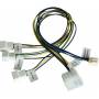 Akasa - PWM splitter smart fan cable - Netzsplitter fr Lfter - 4-Pin interner Netzanschluss (12 V) (M) zu 4-polig PWM (M) - 