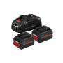 Bosch Powertools - Starter-Set 18V (2x ProCORE 18V 5.5Ah + GAL 1880 CV Professional) (schwarz, 2x Akku + Ladegert, AMPShare Alliance)
