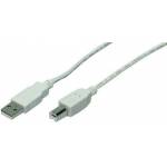 M-cab - - USB-Kabel - USB Typ A, 4-polig (M) - USB Typ B, 4-polig (M) - 3,0m - Grau (7100039)