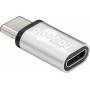 Wentronic - Goobay - USB-Adapter - 5-polig Micro-USB Typ B (W) bis USB Typ C (M) - Silber (56636)