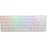 Ducky - One 3 Classic Pure White Mini Gaming Tastatur, RGB LED - MX-Speed-Silver (DKON2161ST-PDEPDPWWWSC1) [DE-Version, German Keyboard]