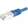 Exertis - Patchkabel S/FTP, PiMF, CAT.6, blau, 30,0 m Patchkabel mit besonders schmalem Knickschutz (856934)