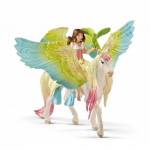 Schleich - Bayala Surah mit Glitzer-Pegasus, Spielfigur