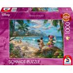 Schmidt Spiele - Thomas Kinkade Studios: Disney Dreams Collection - Minnie & Mickey in Hawaii, Puzzle
