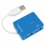 Logilink - Logilink Usb 2.0 4-port Hub 480mbit/s Blue Interface Hub