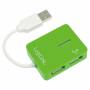  "Logilink-LogiLink USB 2.0 4-Port Hub 480Mbit/s Green interface hub-Logilink-Hardware/Electronic"