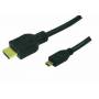Logilink - LogiLink 1m HDMI to HDMI Micro - M/M 1m HDMI Micro-HDMI Black HDMI cable