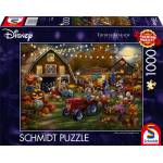 Schmidt Spiele - Thomas Kinkade Studios: Disney - Mickey & Minnie Pumpkin Festival, Puzzle