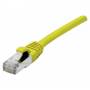 Exertis Connect - Patchkabel S/FTP (PiIMF), Cat 6A (EIA/TIA), gelb, 7,5 m Patchkabel mit besonders schmalem Knickschutz (858425)