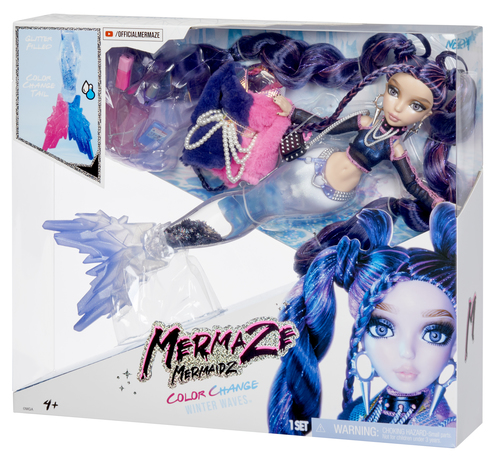 Mga Entertainment -Mermaze Mermaidz Winter Waves Doll- Nera -Mga