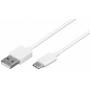 Wentronic - 59132 3m USB A USB C Mnnlich Mnnlich Wei USB Kabel (59132)
