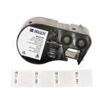 Brady - , M4-49-427, self-laminating vinyl, white/transparent, 25.40 x 9.53(25.40) mm, permanent, for cable diameter of