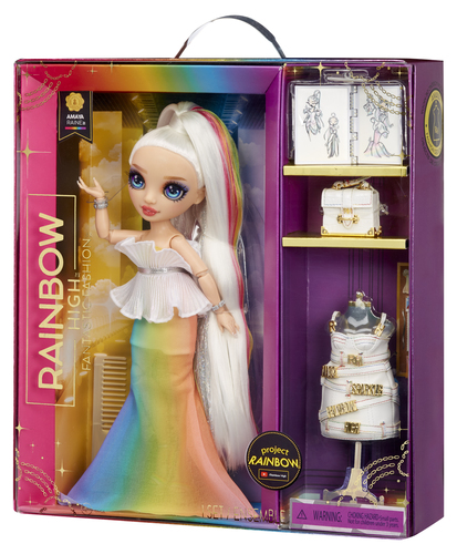 Rainbow High Surprise Hair Studio + Puppe Amaya Raine 5 in 1