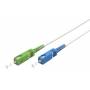 Wentronic - Goobay 59618 Glasfaserkabel 1 m SC/UPC SC/APC FTTH OS2 Wei (59618)